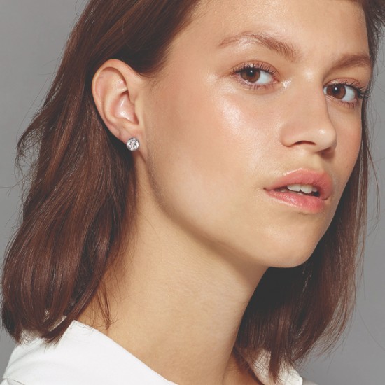 Серьги NOBLE SS CRYSTAL