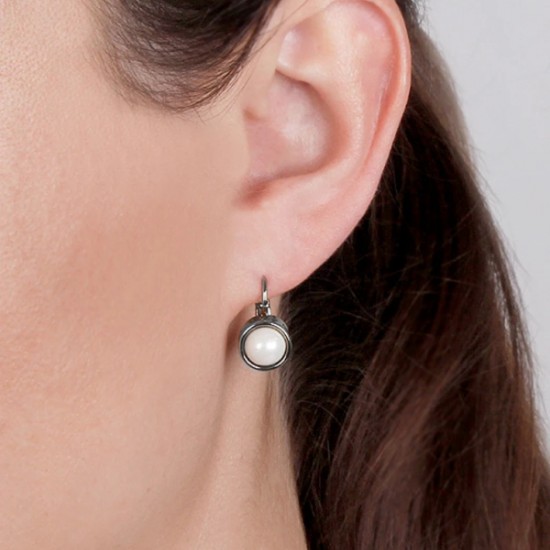 Серьги LULU SS WHITE PEARL