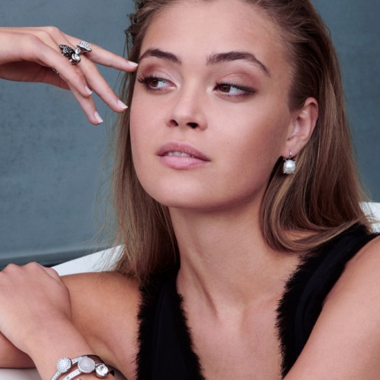 Серьги AGNETA SS WHITE PEARL