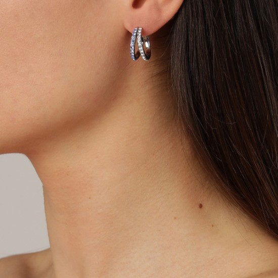 Серьги TWINNIE SS LIGHT BLUE