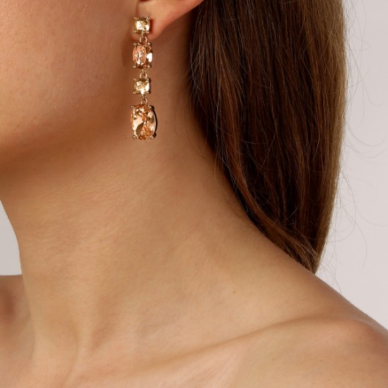 Серьги CORNELIA SG PEACH/GOLDEN