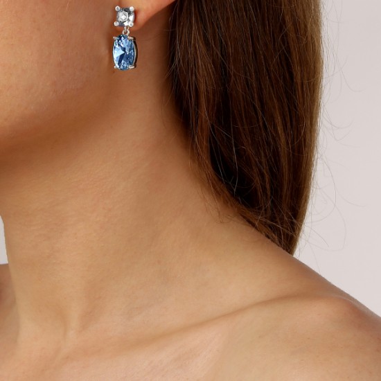 Серьги ANTONIA SS LIGHT BLUE/CRYSTAL