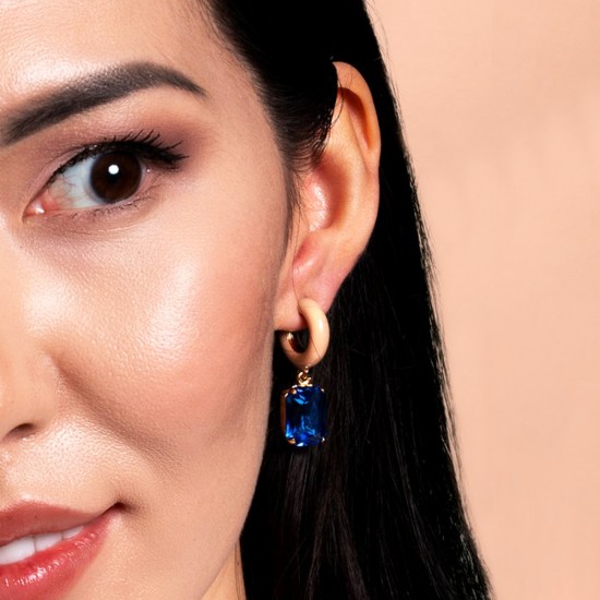 Серьги Sugar Crystal Hoop Earrings