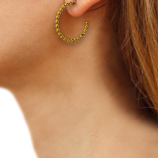 Серьги LITTLE BALLS HOOP