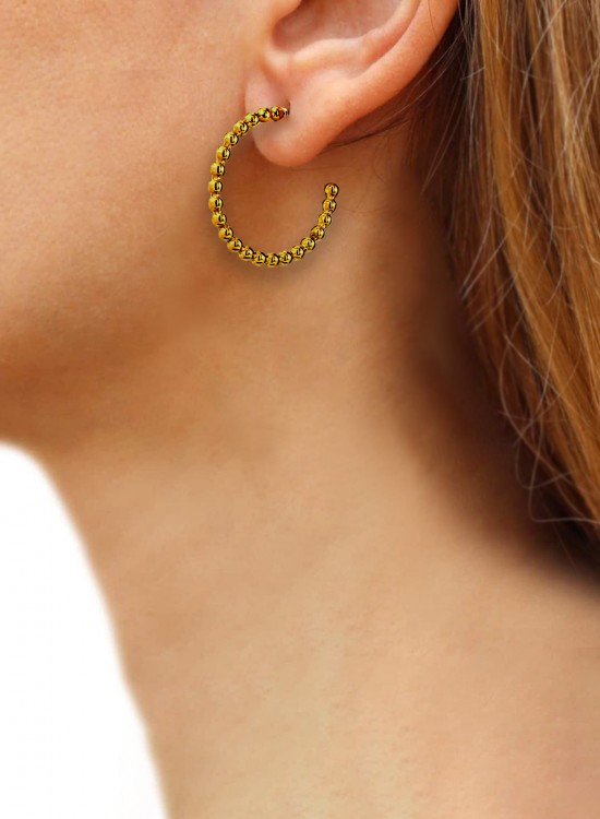 Серьги LITTLE BALLS HOOP