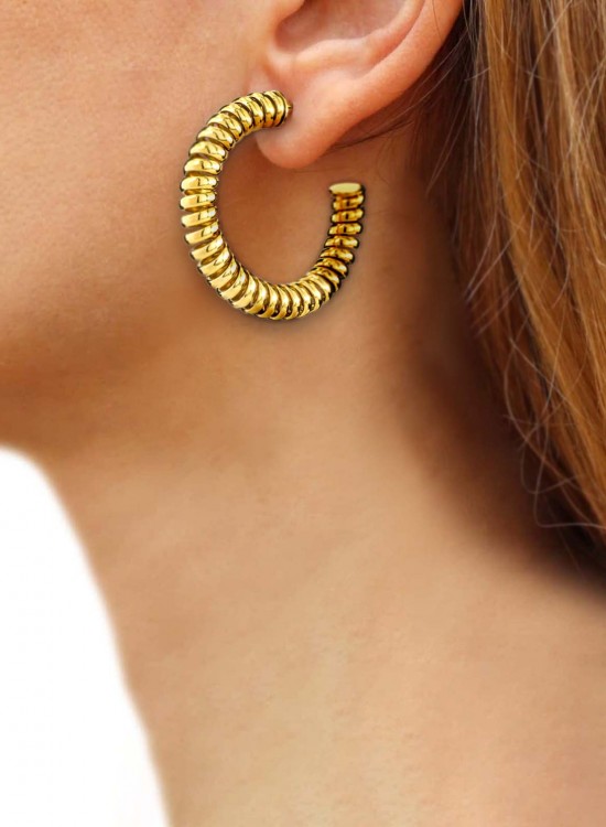 Серьги AROS THICK ROPE EFFECT