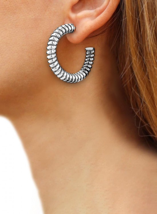 Серьги AROS THICK ROPE EFFECT