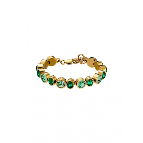 Браслет ELAINE SG EMERALD GREEN MIX