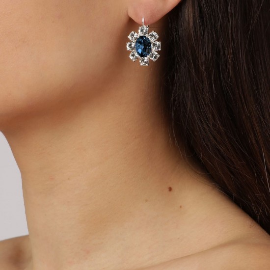 Серьги VALENTINA SS BLUE