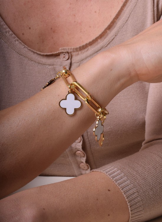 Браслет Four Leaf Clover charm bracelet