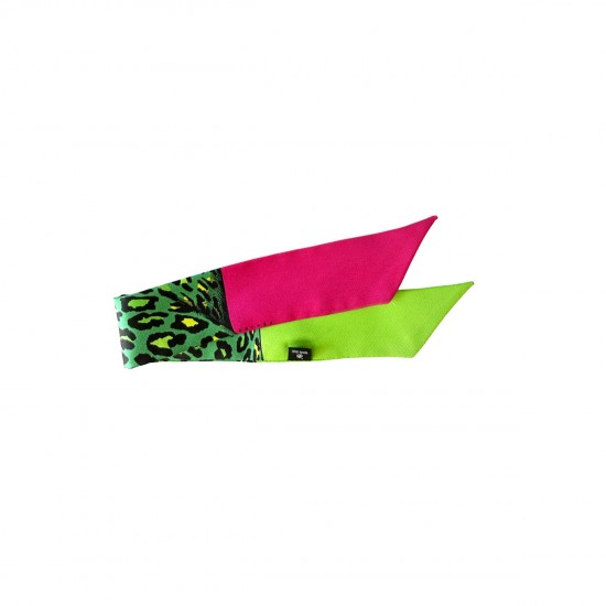 Лента 4 cm B4-LELEOPARD-Rose_Vert