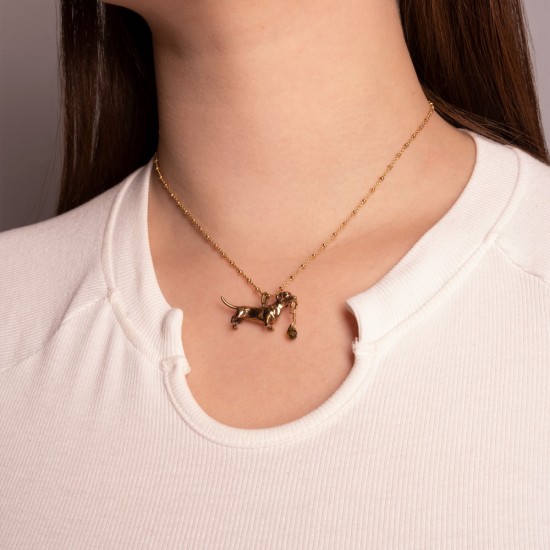 Ожерелье Такса и циркон