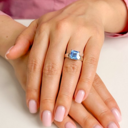 Кольцо Aquamarine Cut