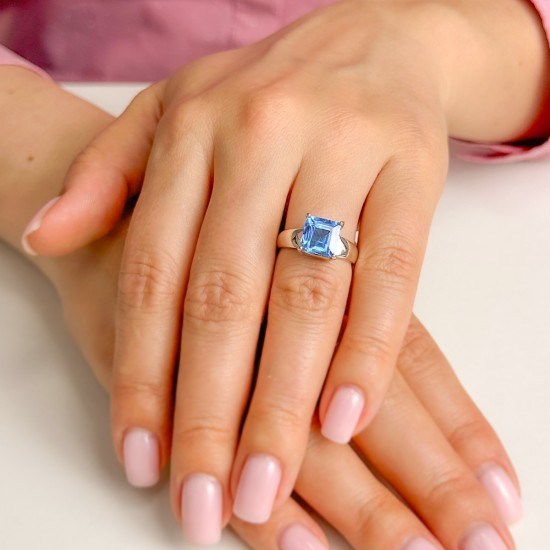 Кольцо Aquamarine Cut