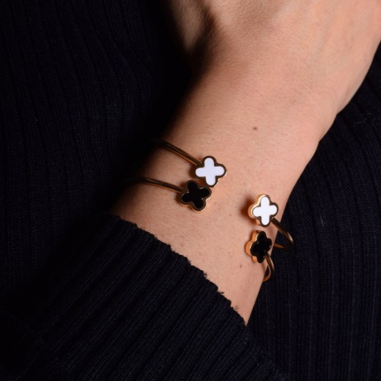 Браслет Four Leaf Clover Wire Bangle