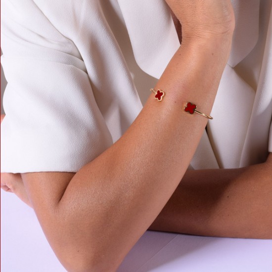 Браслет Four Leaf Clover Wire Bangle