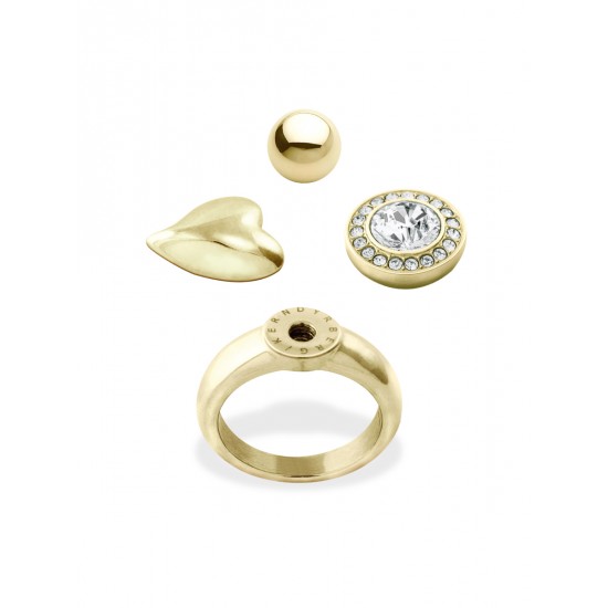 Набор: кольцо+3основания COMPLIMENTS RING SET GOLD