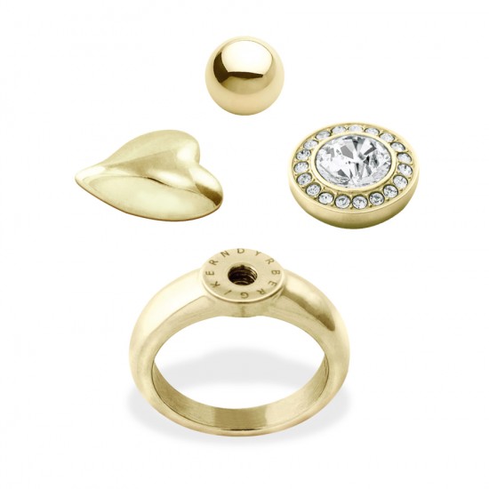 Набор: кольцо+3основания COMPLIMENTS RING SET GOLD