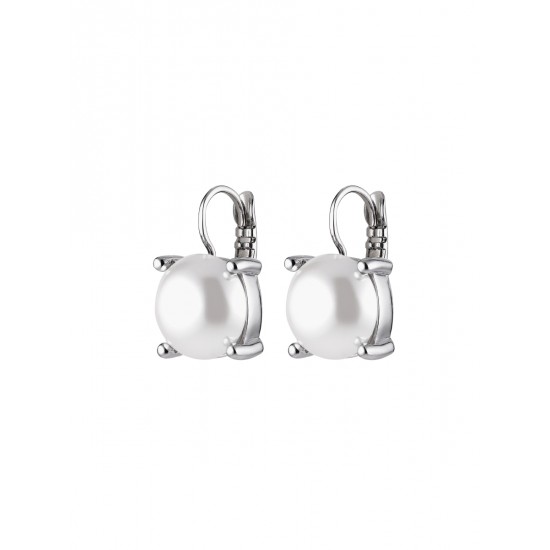 Серьги AGNETA SS WHITE PEARL