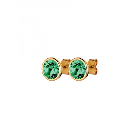 Серьги DIA SG LEAF GREEN
