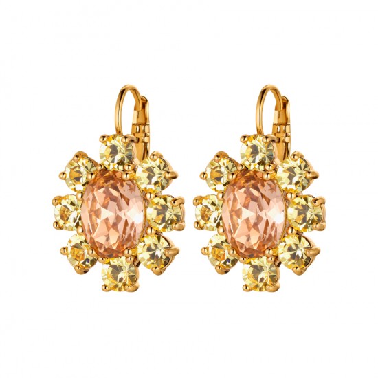 Серьги VALENTINA SG PEACH/GOLDEN