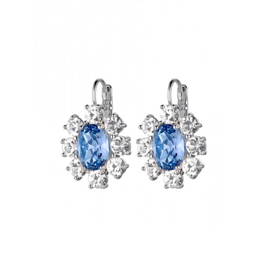 Серьги VALENTINA SS LIGHT BLUE/CRYSTAL