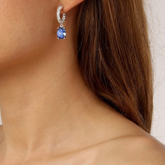 Серьги BARBARA SS LIGHT BLUE