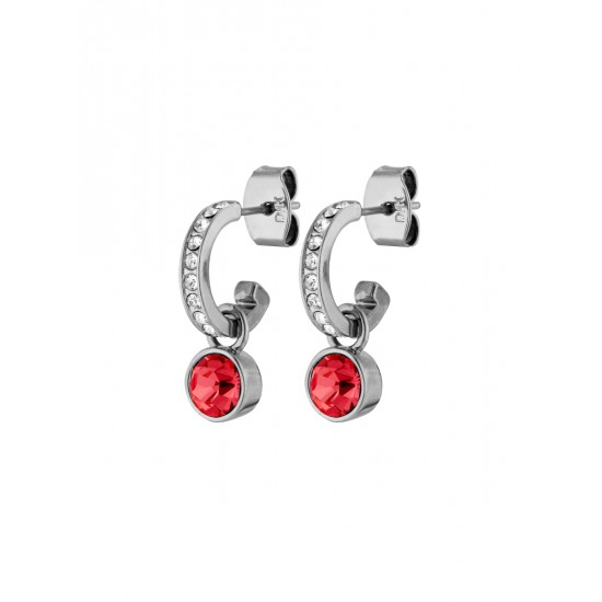Серьги DESSA SS RED