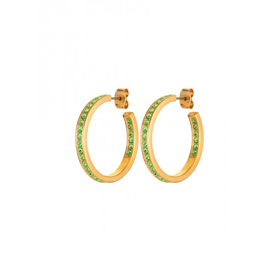 Серьги JUSTINA SG LIGHT GREEN