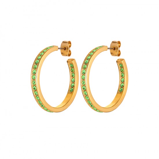 Серьги JUSTINA SG LIGHT GREEN