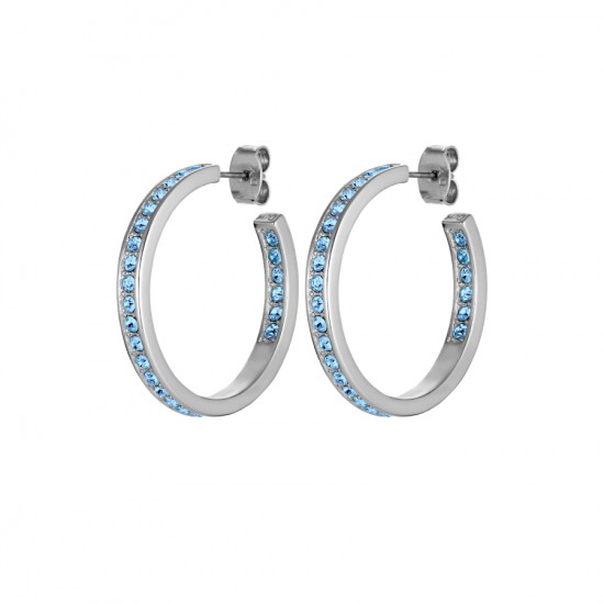 Серьги JUSTINA SS LIGHT BLUE