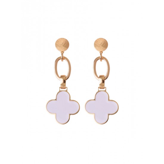 Серьги Four Leaf Clover Pendant