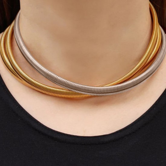 Ожерелье THREE TUBE ELASTIC ALL STEEL