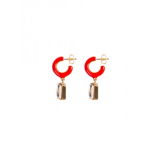 Серьги Sugar Crystal Hoop Earrings