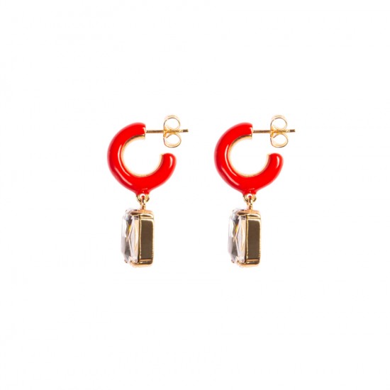 Серьги Sugar Crystal Hoop Earrings