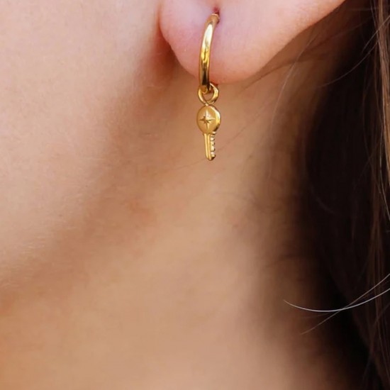 Серьги HOOP NATURAL ELEMENTS