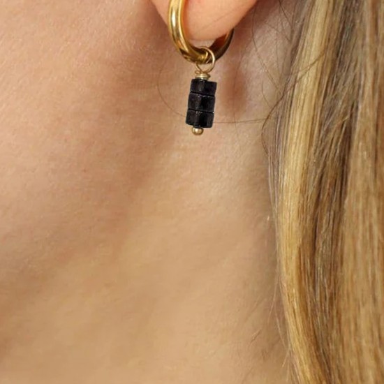 Серьги AROS SIMPLE NATURAL STONE BEADS