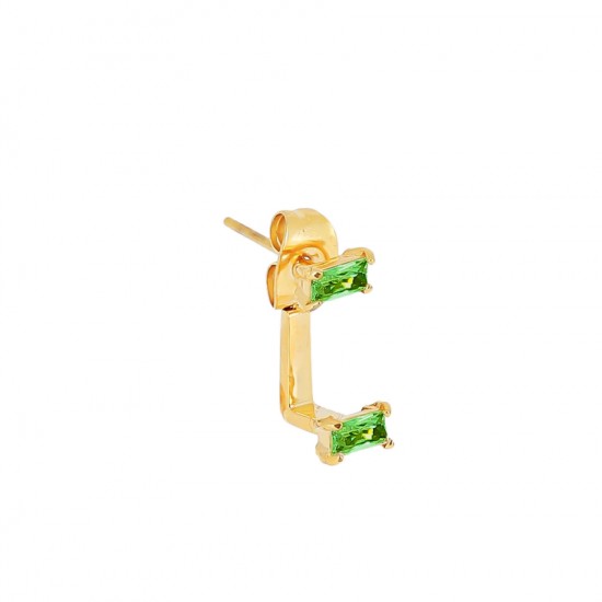 Серьга-пирсинг SLA21894-01GRN