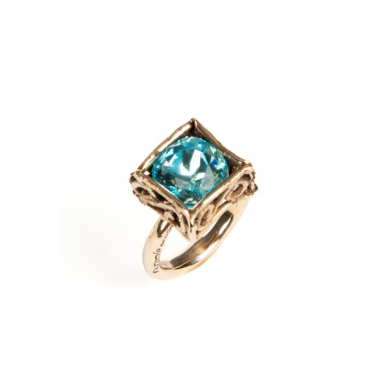 Кольцо Голубой кристалл